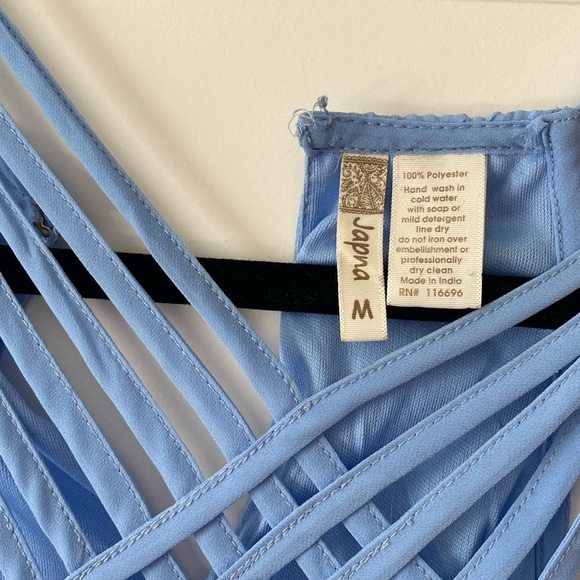 Women’s Summer Light Blue Tank Top - Picture 2 of 3